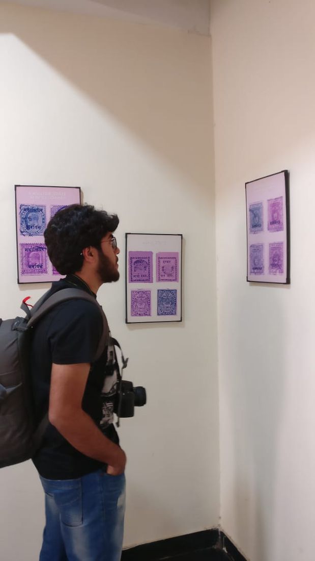 At a gallery show